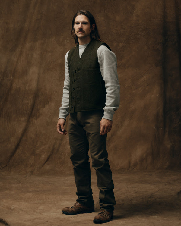 filson Mackinaw Wool Vest Forest Green