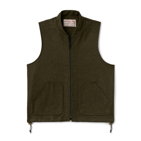 filson Mackinaw Wool Vest Liner Forest Green