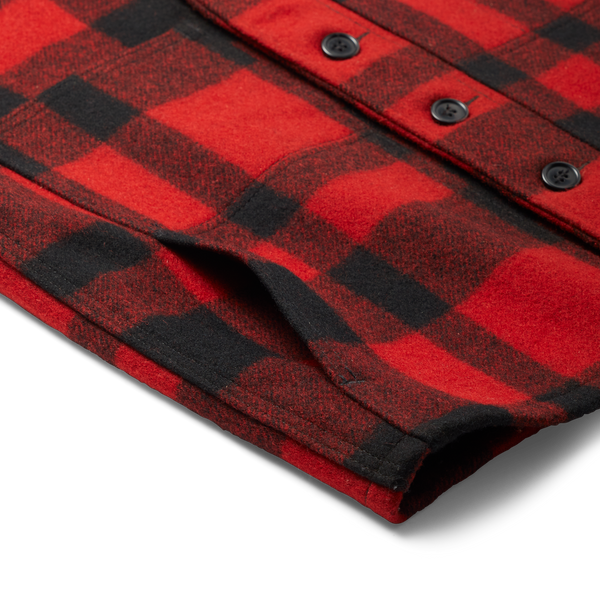 Filson Mackinaw Wool Vest Red/black Plaid