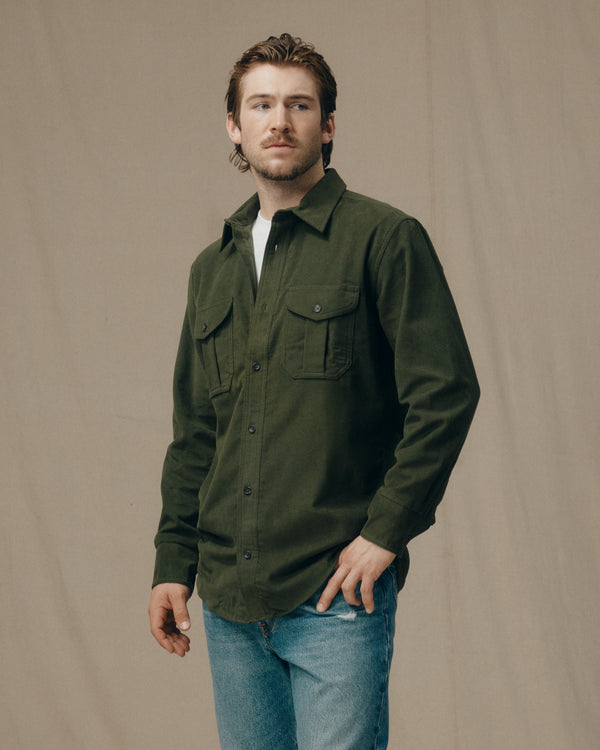 filson Moleskin Seattle Shirt Dark Olive