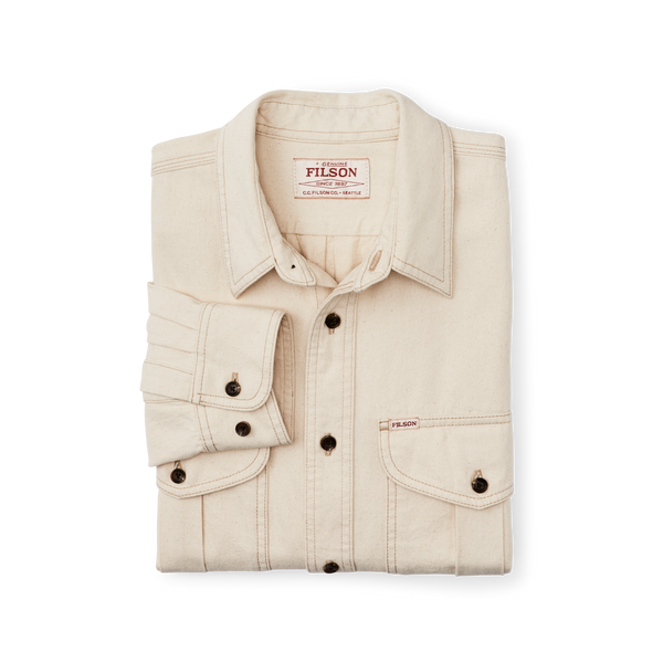 Filson Natural Twill Guide Shirt Natural Seed