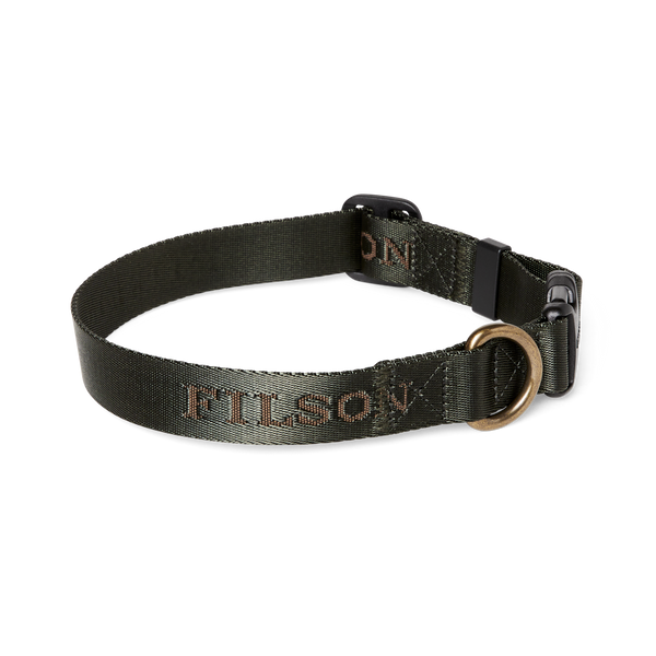 Filson Nylon Dog Collar Dark Timber