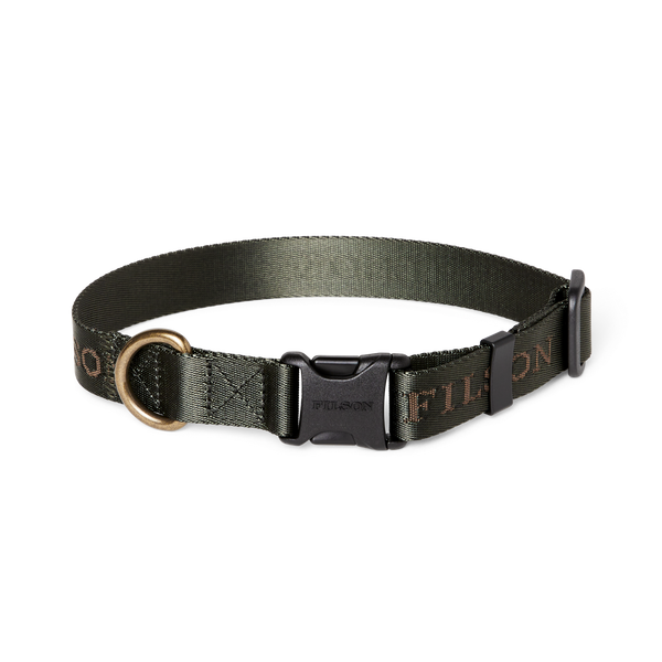 filson Nylon Dog Collar Dark Timber