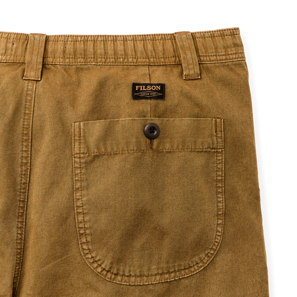 Filson Oakville Canvas Shorts Bronze Brown