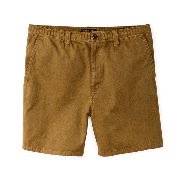 filson Oakville Canvas Shorts Bronze Brown