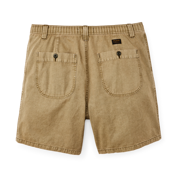 Filson Oakville Canvas Shorts Slate Olive