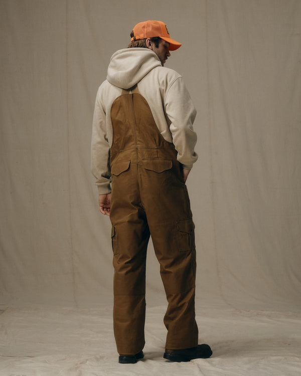 Filson Oil Finish Double Tin Cloth Bibs Dark Tan