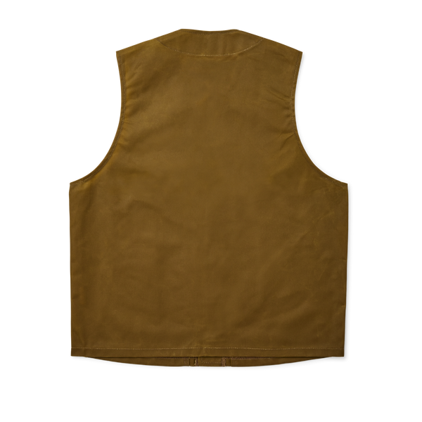 Filson Oil Tin Cloth Vest Dark Tan