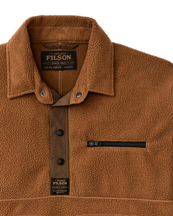 Filson Pile Fleece Pullover Whiskey
