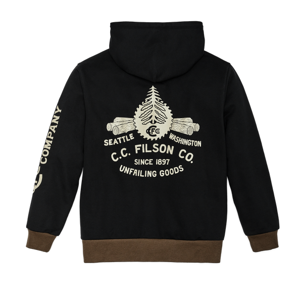 Filson Prospector Graphic Hoodie Black / Log Mill