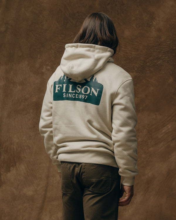 Filson Prospector Graphic Hoodie Cliff Gray / Scenic
