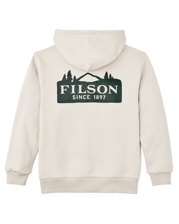 Filson Prospector Graphic Hoodie Cliff Gray / Scenic