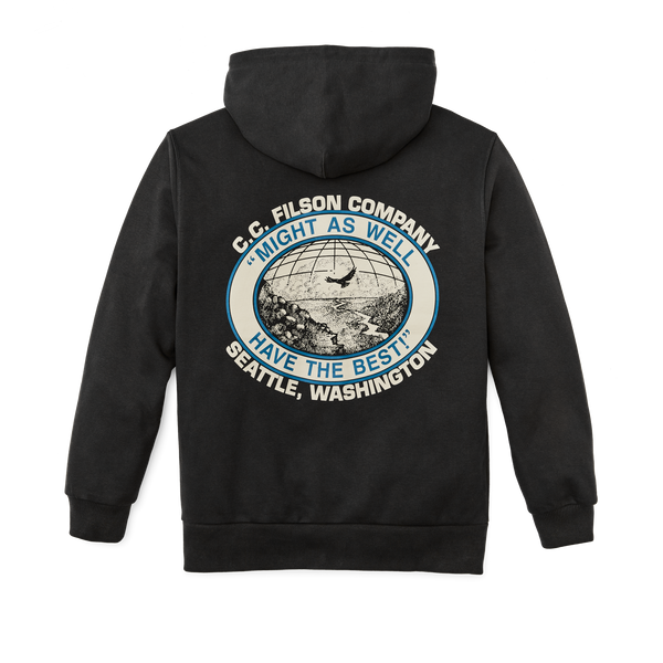 Filson Prospector Graphic Hoodie Faded Black / Moose