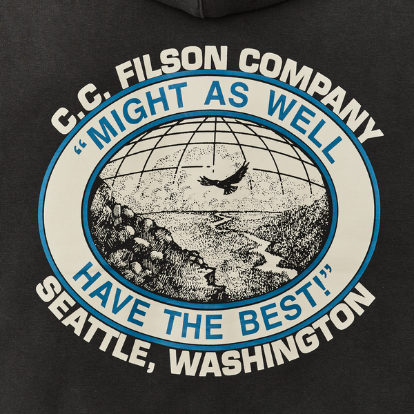 Filson Prospector Graphic Hoodie Faded Black / Moose