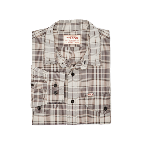 Filson Filson's Washed Feather Cloth Shirt Light Brown / Natural Plaid