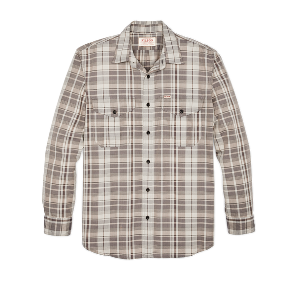 filson Filson's Washed Feather Cloth Shirt Light Brown / Natural Plaid