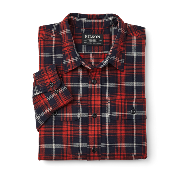 Filson Scout Shirt Navy/red/white Plaid