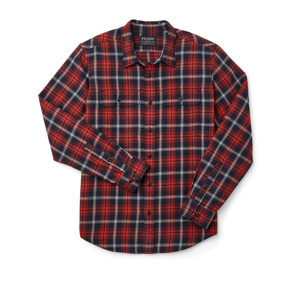 filson Scout Shirt Navy/red/white Plaid
