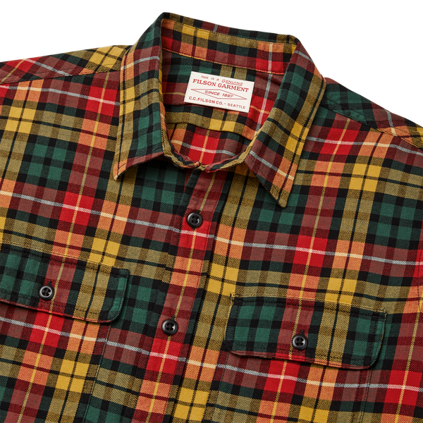 Filson Scout Shirt Spruce / Gold Plaid