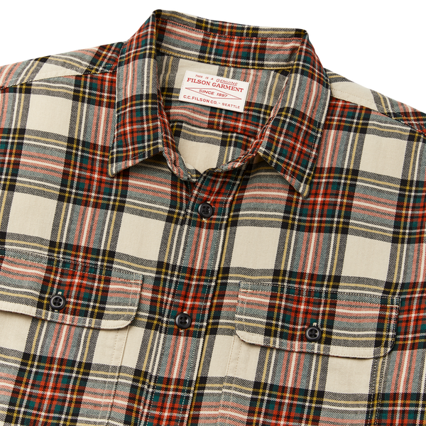 Filson Scout Shirt Stone Tartan Plaid