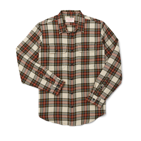 filson Scout Shirt Stone Tartan Plaid