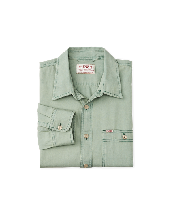 Filson Shipwright Fine Twill Shirt Flint Green