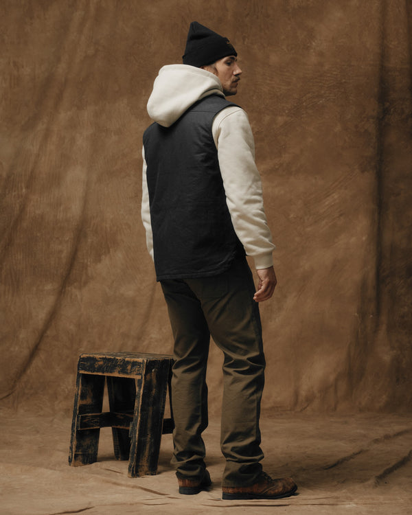 Filson Tin Cloth Insulated Work Vest Black