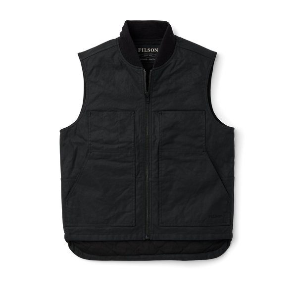 Filson Tin Cloth Insulated Work Vest Black