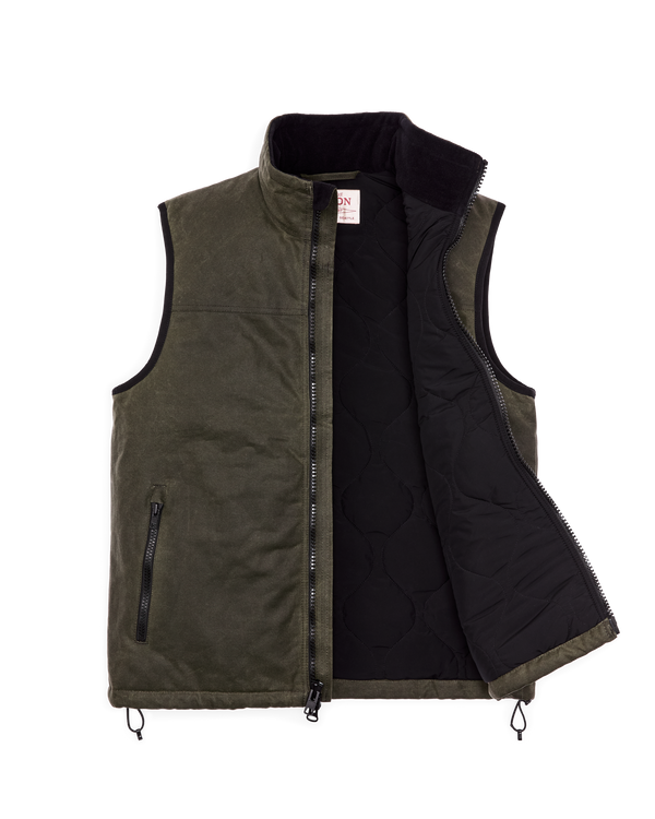 Filson Tin Cloth Primaloft Vest Otter Green