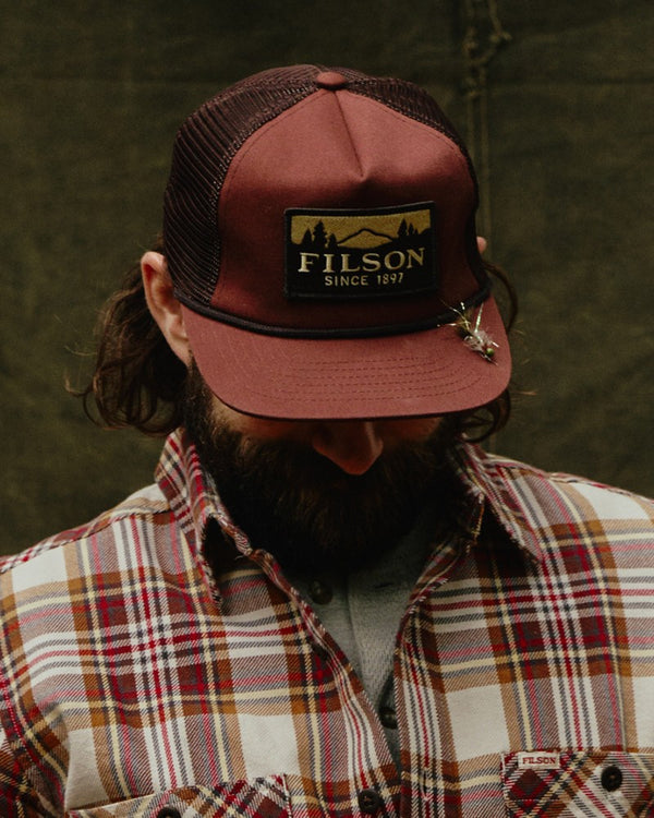 filson Trucker Mesh Cap Redwood / Scenic