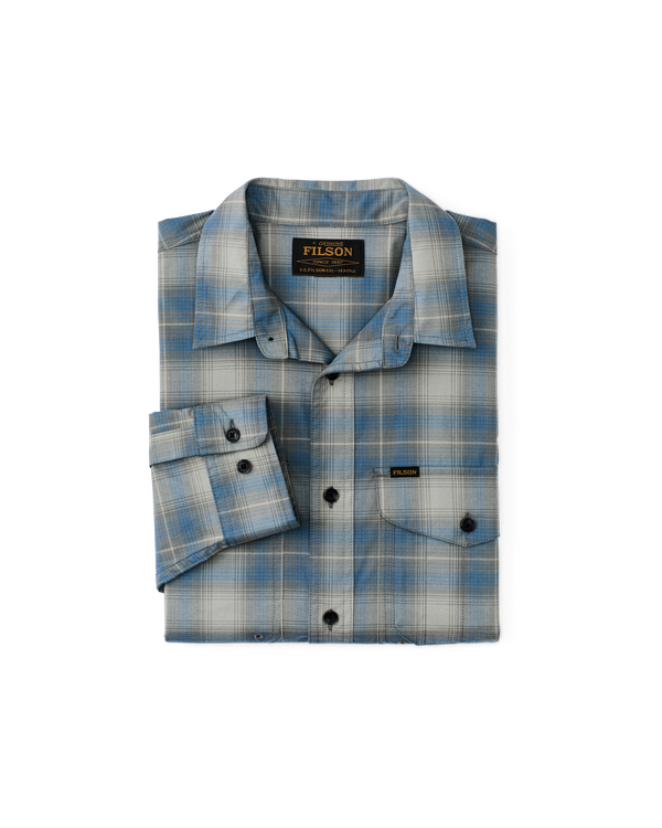 Filson Twin Lakes Sport Shirt Blue / Gray Plaid