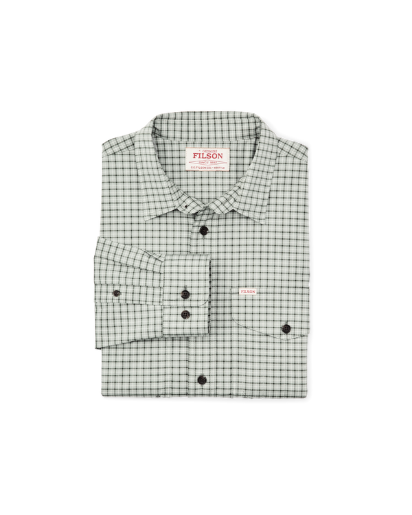 Filson Twin Lakes Sport Shirt Gray / Olive Check