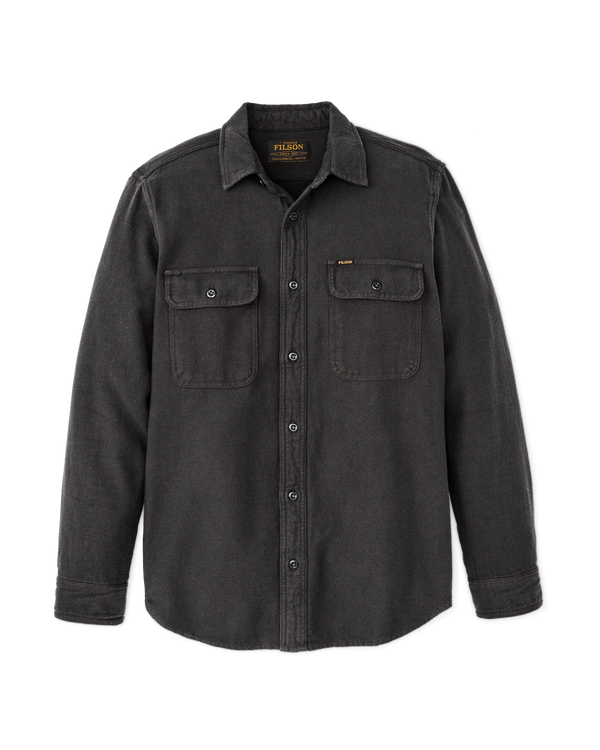 Filson Vintage Flannel Work Shirt Charcoal