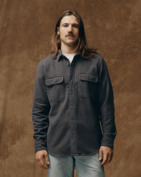 filson Vintage Flannel Work Shirt Charcoal