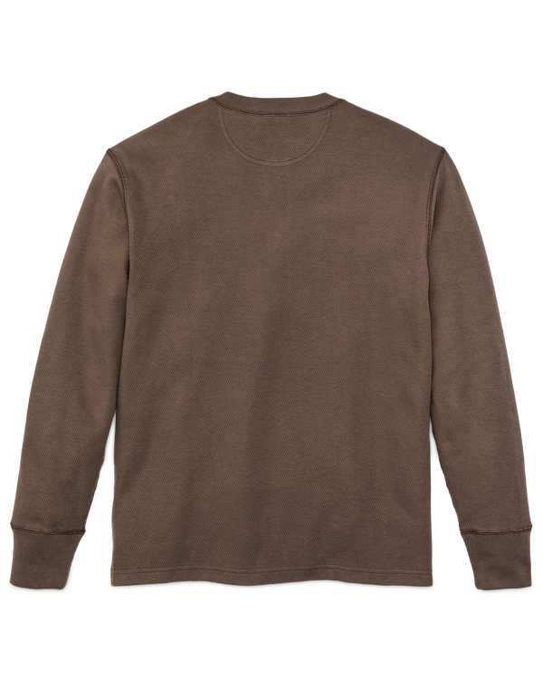 Filson Waffle Knit Henley Brown