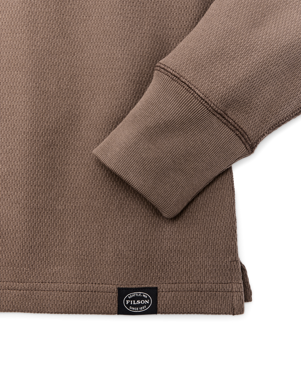 Filson Waffle Knit Henley Brown