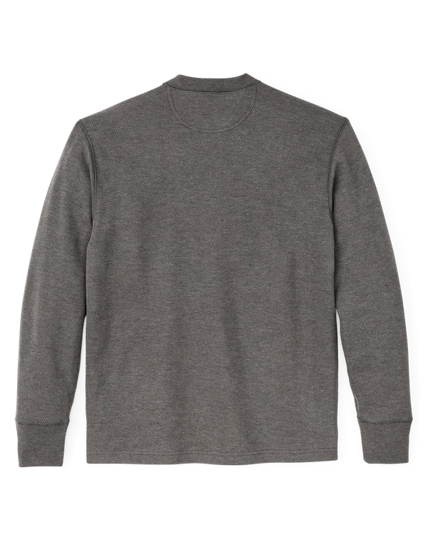 Filson Waffle Knit Henley Charcoal