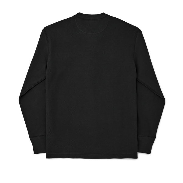 Filson Waffle Knit Henley Faded Black