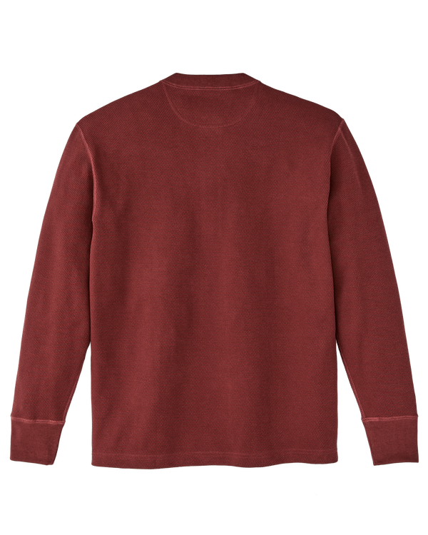 Filson Waffle Knit Henley Fired Brick