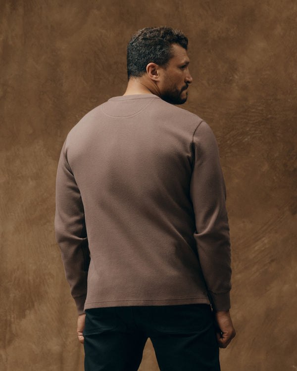 Filson Waffle Knit Thermal Crewneck Brown
