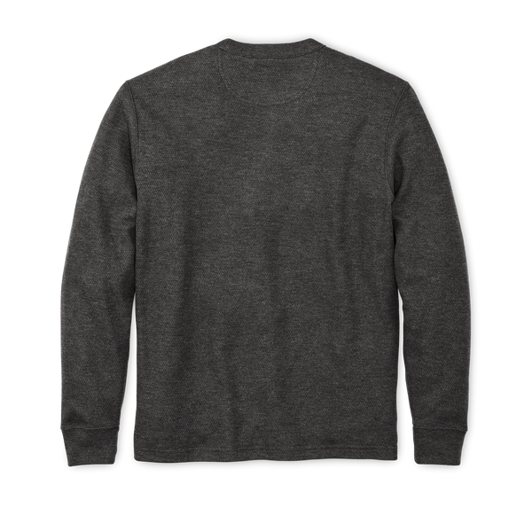 Filson Waffle Knit Thermal Crewneck Charcoal