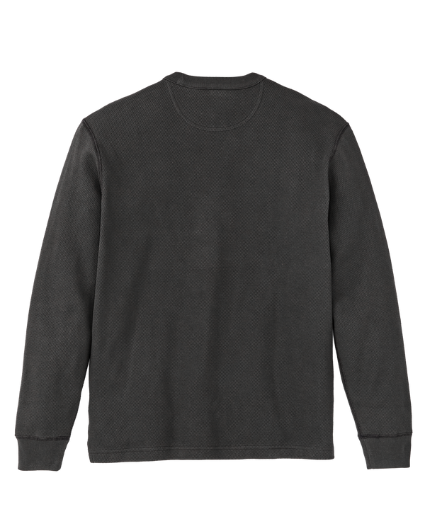 Filson Waffle Knit Thermal Crewneck Faded Black
