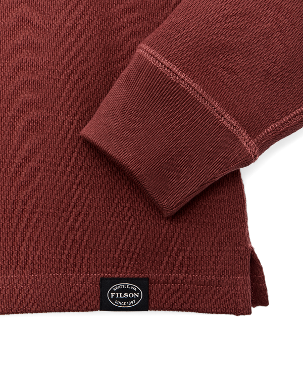 Filson Waffle Knit Thermal Crewneck Fired Brick