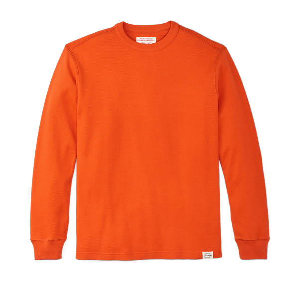 filson Waffle Knit Thermal Crewneck Flame