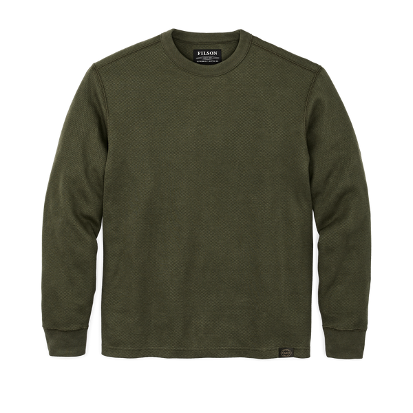 Filson Waffle Knit Thermal Crewneck Mossy Rock