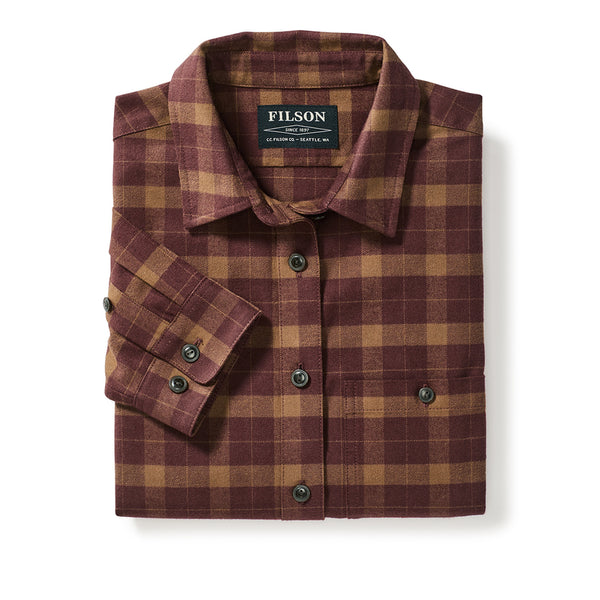 Filson Wmn's Alaskan Guide Shirt Rust / Brown Plaid