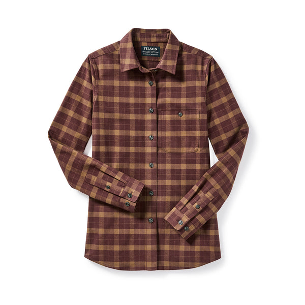 filson Wmn's Alaskan Guide Shirt Rust / Brown Plaid