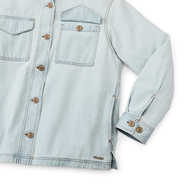 Filson Women's 9-oz. Denim Jac-shirt Sun Bleach