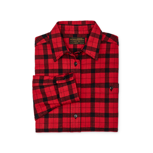 Filson Women's Alaskan Guide Shirt Red / Black Plaid