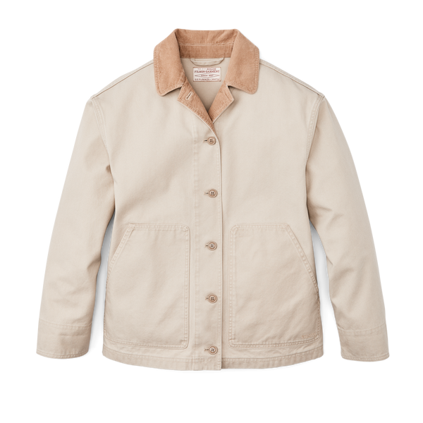 filson Women's Canvas Barn Coat Feather Gray